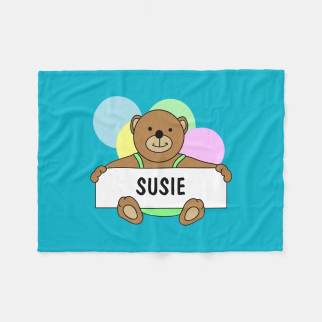 Personalisierte Baby-Decken Fleecedecke (Vorderseite (Horizontal))