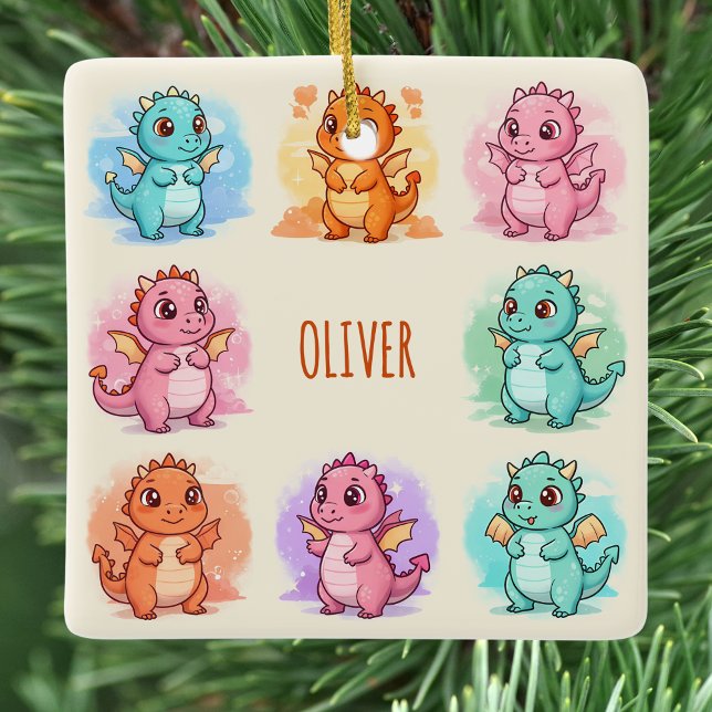 Personalisierte Baby Dragons Keramikornament (Von Creator hochgeladen)