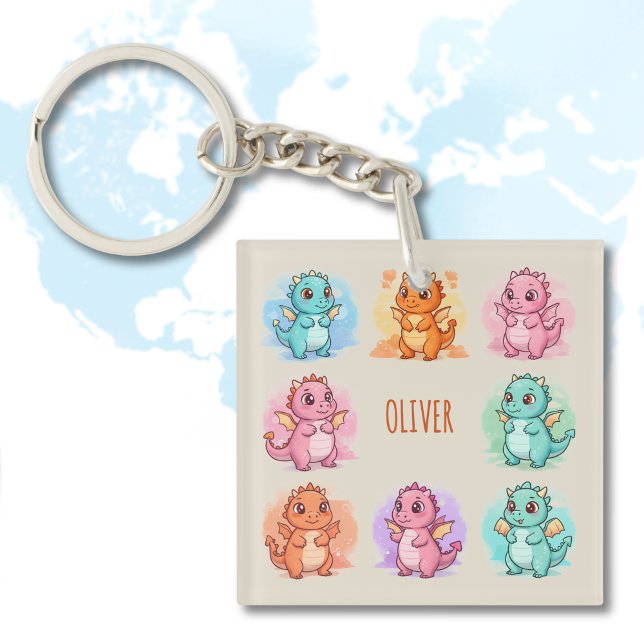 Personalisierte Baby Dragons Schlüsselanhänger (Von Creator hochgeladen)