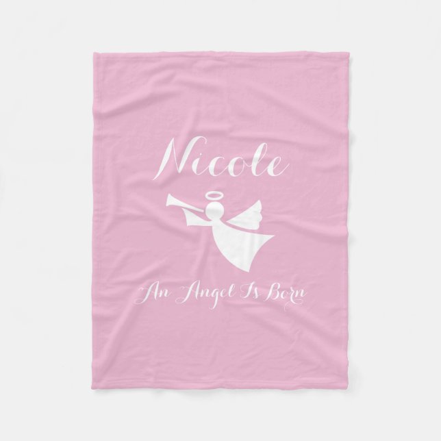Personalisierte Baby-Fleecedecke ein Engel ist Fleecedecke (Vorderseite)