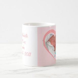 Personalisierte Baby-Geburts-Mitteilungs-Tasse Tasse