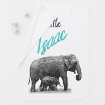 Personalisierte Baby-Jungen-Decke "kleiner Isaac "