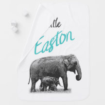 Personalisierte Baby-Jungen-Decke "wenig Easton "
