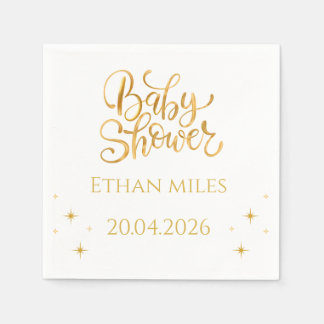 Personalisierte Baby-Party-Serviette mit Namen und Serviette