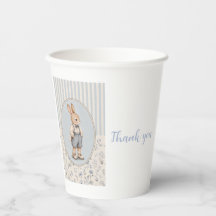 Personalisierte Baby Shower Papiertassen Vintage