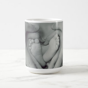 Personalisierte Baby- und Familienfoto-Kaffeetasse Kaffeetasse