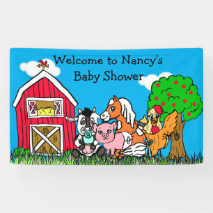 Personalisierte Babydusche Banner