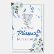 Personalisierte Babydusche Begrüßung Niedliches Th