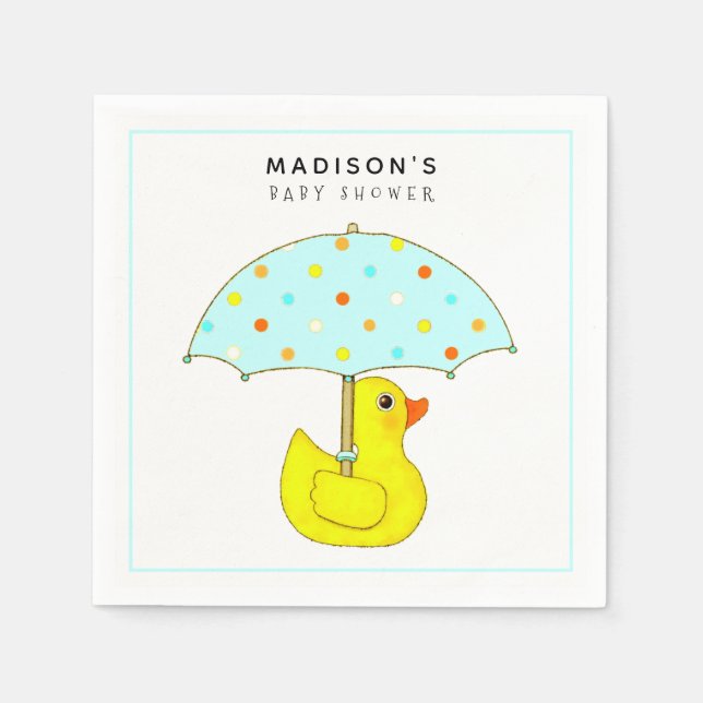 Personalisierte Babydusche Napkins Serviette (Vorderseite)