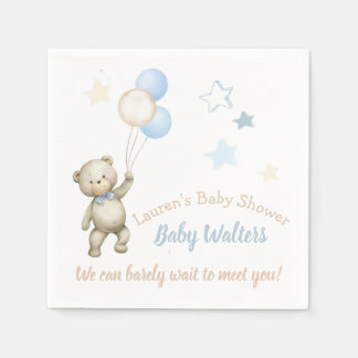 Personalisierte Babydusche Napkins Teddy Bear Serviette