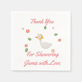 Personalisierte Babydusche Serviette