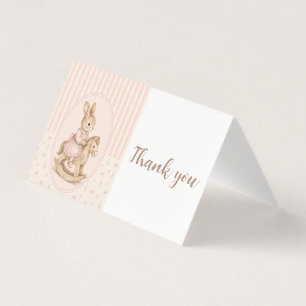 Personalisierte Babyparty-Dankeskarte, Vintage