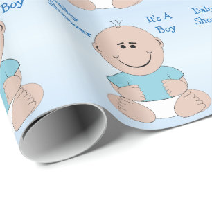 Personalisierte Babyparty für Jungen Geschenkpapier