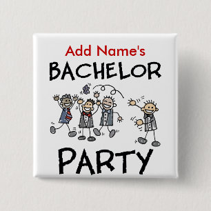 Personalisierte Bachelor-Party-Tasten Button