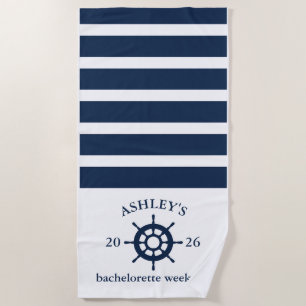 Personalisierte Bachelorette-Wochenende Strandtuch