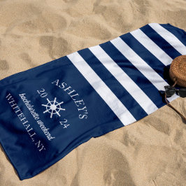 Personalisierte Bachelorette-Wochenende Strandtuch