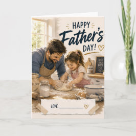 Personalisierte Backen Vatertag-Grußkarte Karte