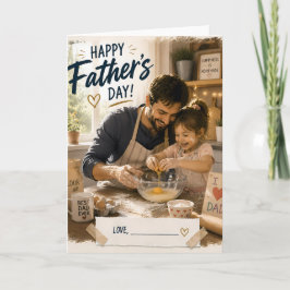 Personalisierte Backen Vatertagskarte Karte