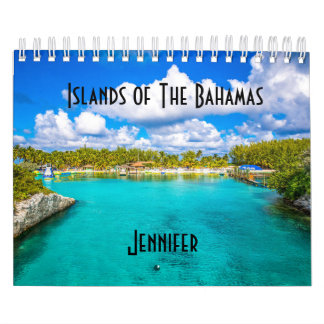 Personalisierte Bahamas-Karibikinseln Kalender