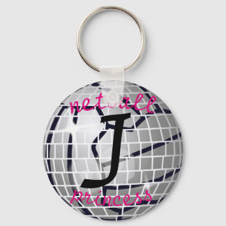 Personalisierte Ball-Princess in der Disko Schlüsselanhänger