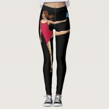 Personalisierte Ballerina-Ballett-Tanzen-Leggings