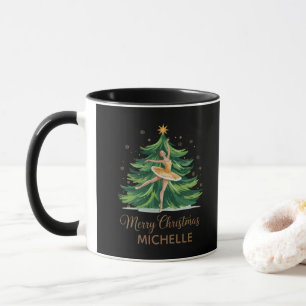 Personalisierte Ballerina Balletttänzerin Weihnach Tasse