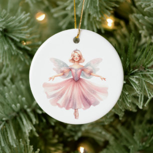 Personalisierte Ballerina Nutcracker Suite Keramik Ornament