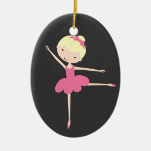 Personalisierte Ballerina-Weihnachtsverzierung Keramik Ornament