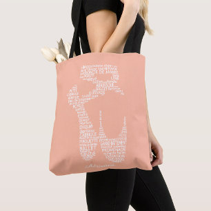 Personalisierte Ballettschuh-Typografie