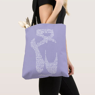 Personalisierte Ballettschuh-Typografie 