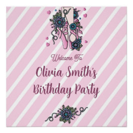 Personalisierte Ballettschuhe Poster