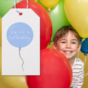 Personalisierte Ballonparty Geburtstag Taufe Geschenkanhänger