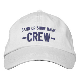 Personalisierte Band Show Event Name Media Crew Bestickte Baseballkappe