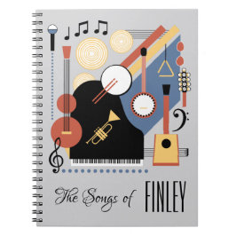 Personalisierte Band "Song Book Bauhaus" Notizblock