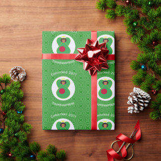 Personalisierte bangladeschische Engel-Weihnachtsf Geschenkpapier