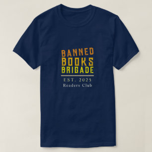 Personalisierte Banned Book Typografy Bold-Anweisu T-Shirt