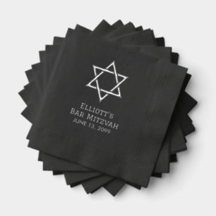 Personalisierte Bar Mitzvah Cocktail Napkins Servietten Mit Folie