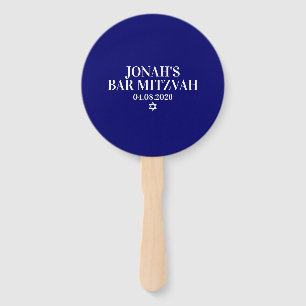 Personalisierte Bar Mitzvah Hand Fans Fächer