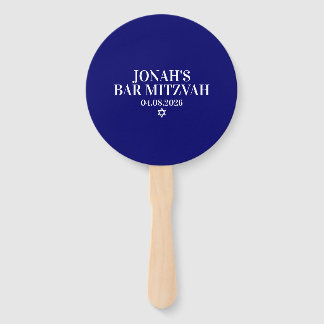 Personalisierte Bar Mitzvah Hand Fans Fächer