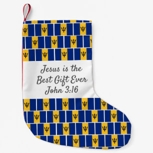 Personalisierte BARBADOS-FLAGGE Kleiner Weihnachtsstrumpf