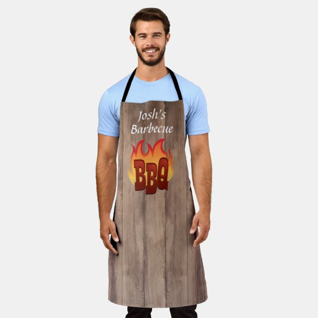 Personalisierte Barbecue Schürze (Getragen)