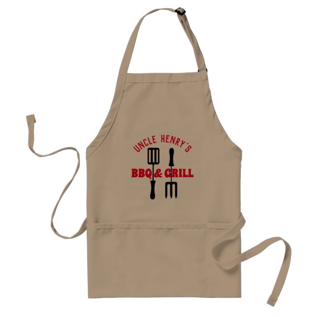 Personalisierte Barbecue Tools Schürze (Vorne)