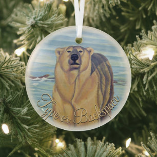 Personalisierte Bärendekoration Ornament Aus Glas