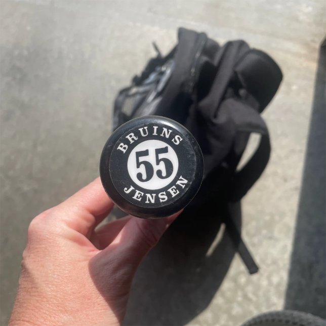 Personalisierte Baseball-Bat-Knob-Decals Quadratischer Aufkleber (Von Creator hochgeladen)