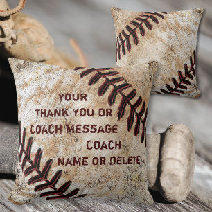 Personalisierte Baseball-Coach-Geschenke, Baseball Kissen