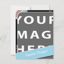 Personalisierte Baseball-Fotokarte