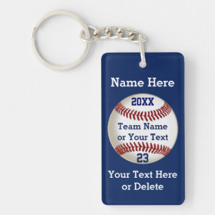 Personalisierte Baseball-Geschenke für Text-Kaste Schlüsselanhänger