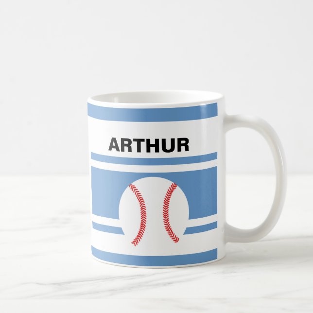 Personalisierte Baseball-Kaffee-Tassen Kaffeetasse (Rechts)