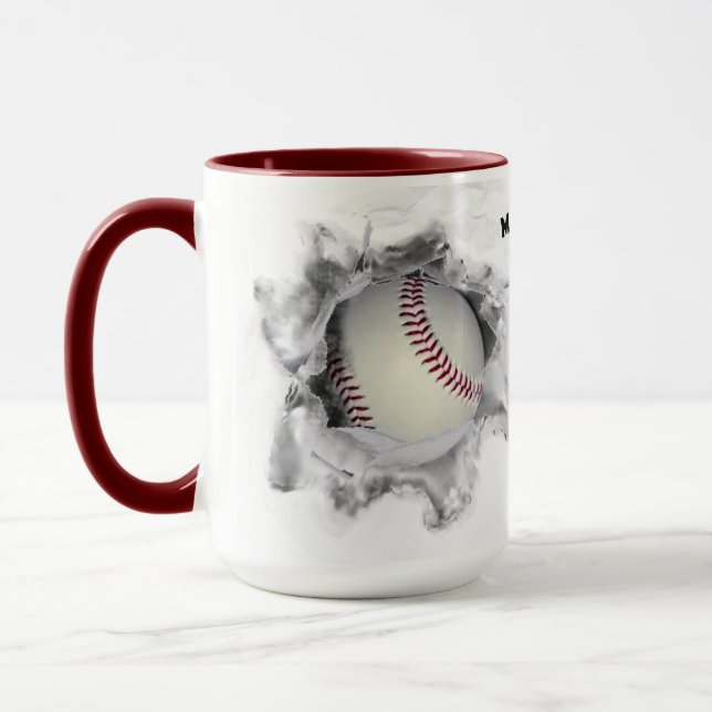 Personalisierte Baseball-Kollektiv Tasse (Links)