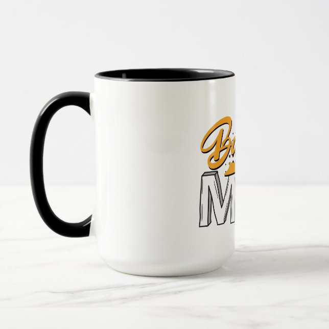Personalisierte Baseball-Mama-Kaffee-Tasse Tasse (Links)